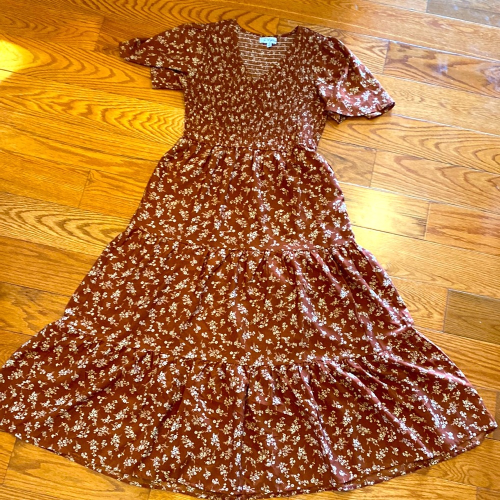 Polagram midi dress